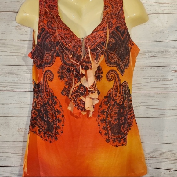 Susan Lawrence Tops - Susan Lawrence Ruffle Tank Top (CL)